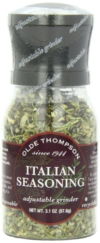 Olde Thompson Italian Seasoning Grinder, Basil And Oregano Spice Blend, 3.1 oz