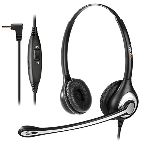 Wantek Telephone Headset with Microphone Noise Cancelling, Office Phone