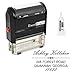 ExcelMark Custom Address Stamp - Self Inking - Return Address Stamp Design 2 (Stamp Plus 5cc Refill Ink)