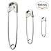 Isusser 500pcs Premium Safety Pins Sweing Pins Assorted Sizes