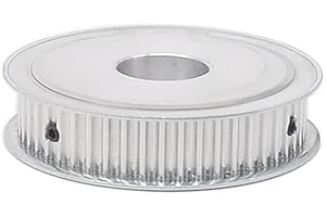 HJZ-US 5M 100T Timing Pulley 5mm Pitch 20mm Bore 16mm Tooth Width Aluminum Synchronous Wheel Without Step for 15mm Width Belt (5M 100T; Tooth Width:16mm, bore:20mm, 1)