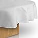 Round Table Cloth - 120 Inch - White Color - by Utopia Kitchen