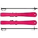 Lucky Bums Kids Beginner Ski and Pole set with bindings, Multiple colors