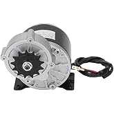 Brushed DC Electric Motor,500W Aluminum Durable High Torque DC Motor 36V 600RPM 15A for E-Bikes Motorcycles Farm Equipment