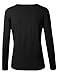 BIADANI Women Button Down Long Sleeve Soft V-Neck Cardigan Sweater Black Small