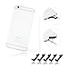 PortPlugs iPhone 6, 6s Dust Plug - [5-Pack] UniPlug 2 -in-1 Plug While Remaining Securely Attached - Protects iPhone from Dust, Dirt & Pocket Lint (Black)
