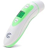 Clinical Ear and Forehead Thermometer - Dual Mode Infrared with Fever Warning Backlight, For Adults, Children, and Infants - FDA Approved