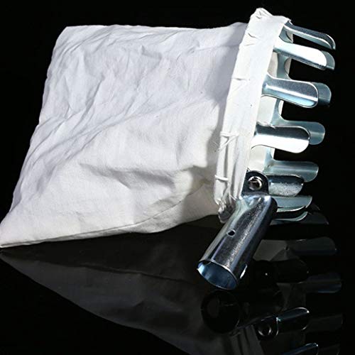 MuLuo Iron Metal Teeth Fruit Picker Catcher Orange Peach Pear Grab Basket Bag Cloth Handheld Garden Tool