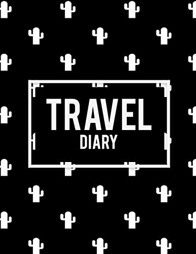 Travel Diary: Black Book, 2019 Calendar Trip Planner, Personal Traveler's Notebook 8.5