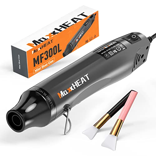 Mini Heat Gun, 662℉ MAXXHEAT Hot Air Gun Kit with 6.56FT Cable