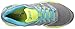 ASICS Women's Gel-Cumulus 18 G-TX Running Shoe, Aluminum/Aquarium/Neon Lime, 8.5 M US
