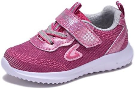 Dream Seek New Toddler Girls Glitter Fashion Sneakers Tennis Shoes Strap Sequin