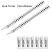 Maxdot 2 Pack Sculpture Knives and 70 Spare Blades Precision Cutter Utility and Hobby Knife, Solid Metal Craft Knife, Razor Knives for Art, Hobby, Scrapbooking, Stencil, Thin Metal, Plastic Cloth