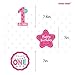 1st Birthday Decorations, Baby Girl’s First Birthday Swirl Hanging Banner Decorations kit, Pink Theme for 1st Birthday Girl Decorations