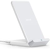 Anker 313 Wireless Charger (Stand), Qi-Certified for iPhone 14/14 Pro/14 Pro Max/13/13 Pro Max, 10W Fast-Charging Galaxy S20,