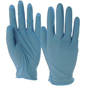 Amazon.com: Tradex Blue Nitrile Lightly Powdered