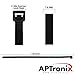 200 Premium Heavy Duty 12 Inch Zip Ties | Black Nylon Cable Ties | XGS Wire Ties by APTronix (12 Inch, Black)