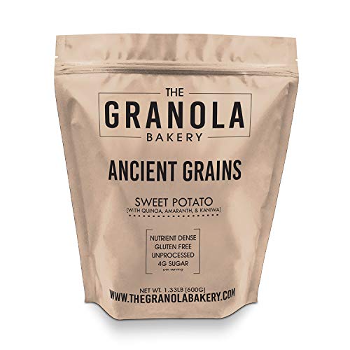 Granola Bakery - Ancient Grain Sweet Potato Granola, 1.33lb Bulk Bag - Healthy Gluten Free Low Sugar Breakfast Cereal (Organic Oats, Chia, Flax, Coconut)