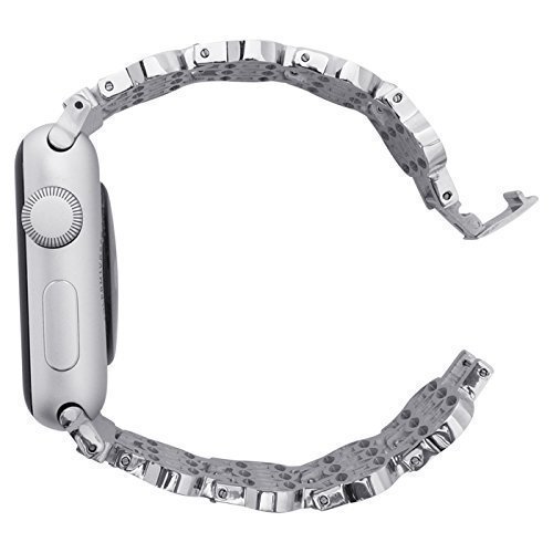 Flower of Life Band for Apple Watch Band 38mm 42mm Stainless Steel Metal Replacement Wristband for Apple Watch Nike+, Series 3, Series 2, Series 1 More Colors Available