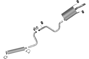 MAC Rrear Muffler Resonator Exhaust Pipe Exhaust System for Chevrolet Impala 3.5L 2006 2007 2008 2009 2010 2011 Exhaust System Kit