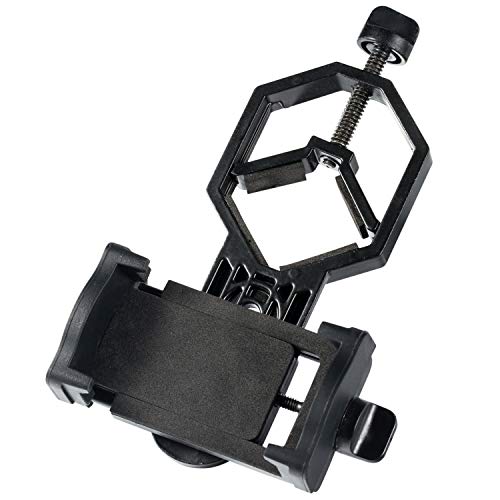 LAKWAR Cell Phone Mount for Scope 360°Rotatable Universal Cell Phone Adapter Mount Work with Binoculars, Microscope,Spotting Scope, and Astronomical Telescope, for iPhone, Samsung, LG, Sony Etc