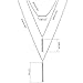 CEALXHENY 3PCS Layered Necklaces for Women Stick Bar Necklace Set Summer Chain Choker Necklaces Silver Minimalist Long Pendant Necklaces for (A Silver)