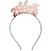 21st Birthday Tiara Headband Rose Gold - 21 & Legally Drunk Gold Headband - Birthday Tiara Headband for Women - 21st Birthday Gift