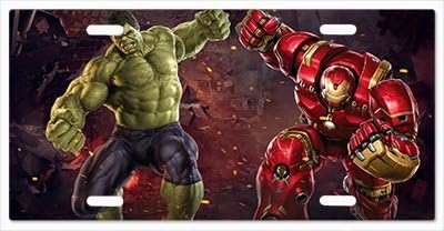 HULK AND IRON MAN HULKBUSTER v2 Vanity License Plate