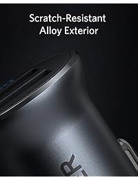 Anker Car Charger, Mini 24W 4.8A Metal Dual USB Car Charger, PowerDrive 2 Alloy Flush Fit Car Adapter with Blue LED, for iPhone XR Xs Max X 8 7 Plus, iPad Pro Air 2 Mini, Galaxy, LG, HTC and More