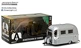 NEW 1:24 W/B GREENLIGHT COLLECTION - CHROME AIRSTREAM 16' BAMBI (MJ EXCLUSIVE) Diecast Model Car By Greenlight