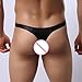 BeautyVan Hot Sale！ Men Shorts, Fashion Design Hot Sexy Men's Thongs G-String Underwear Leather Jockstrap Trunks (L, Black ~2)