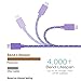 Micro USB Cable, Pofesun 3-Pack 10ft High Speed Nylon Braided Android Charging Cables Compatible for Galaxy J8 J7/S7 S6 Edge/Note5, Sony, Motorola, HTC, LG Android Tablets and More-Pink,Purple,Rose