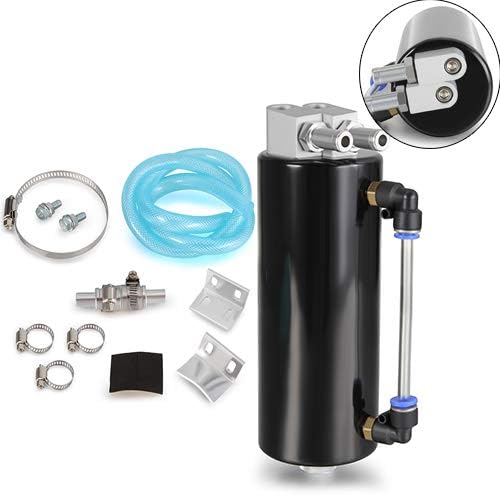 Oranges Auto Universal Racing Oil Catch Can Tank Oil Reservoir Tank Black 750ML