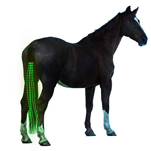 100cm Horse Tail Light USB Chargeable LED Camping Lamp Sports Horse Harness Equestrian Lantern - Blue