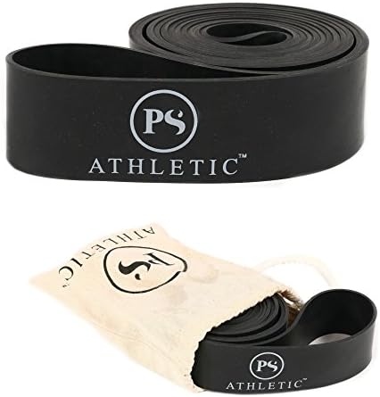 PS Athletic Pilates Workout Flexibility Resistance Circle Band for Stretching, Theraband, for Physical Therapy, Fitness, Gymnastics, Dance and Cross Fit Pull Up Assist (Black)