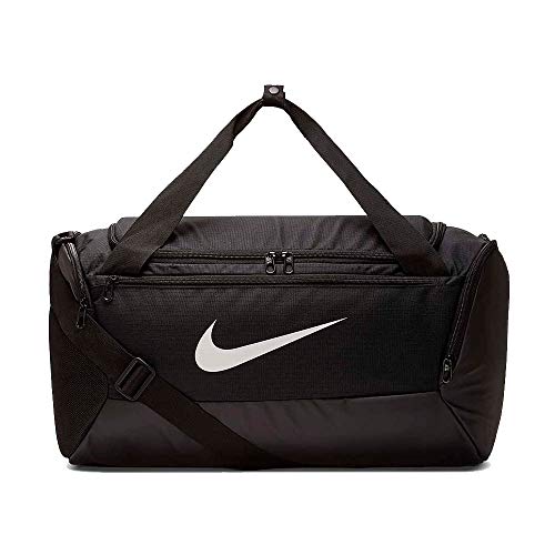 Nike Brasilia Small Duffel-9.0, Black/Black/White, One Size