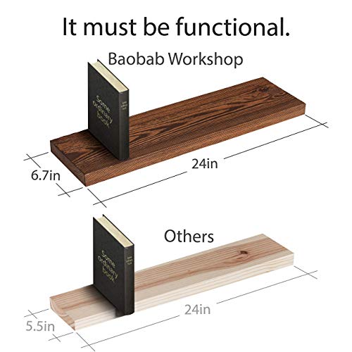 Reclaimed Wood Floating Shelves Set Of 2 Rustic Floating Shelves