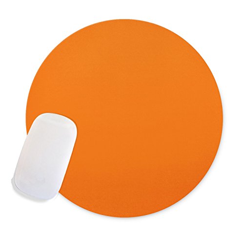 Wen Ty Orange Background Round Mosue Pad Non-slip Mouse Pad Gaming Mouse Pad
