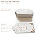 EFOXMOKO 100 White Tag 130lb (350gsm). Thank You for Celebrating with Us. We're so glad you're here. Rose Gold Foiling & 164ft Twine