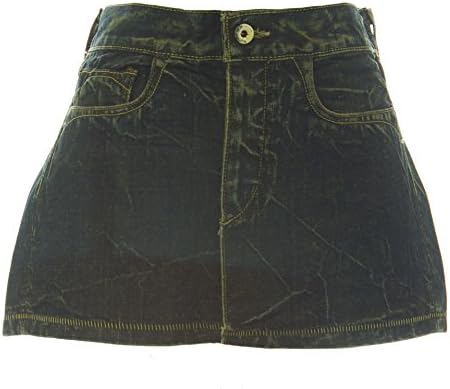 LOOMSTATE Women's Dusk Slave Distressed Denim Mini Skirt Sz 30 NEW
