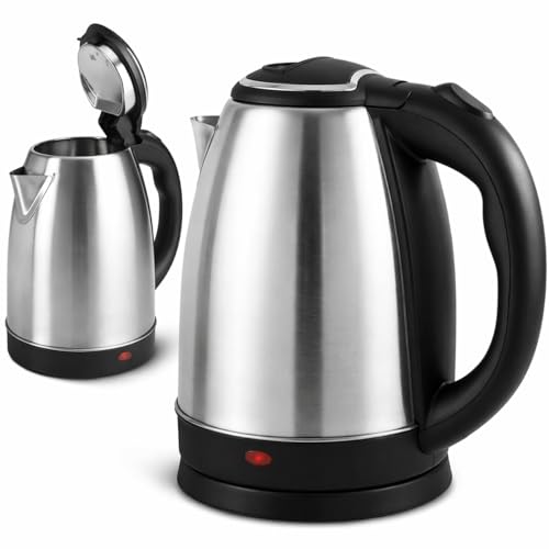 Chaleira Eletrica Inox 1,8L Desligamento Automatico Base 360 Aquecimento Rapido Cha Cafe Escolha 220V (220V)