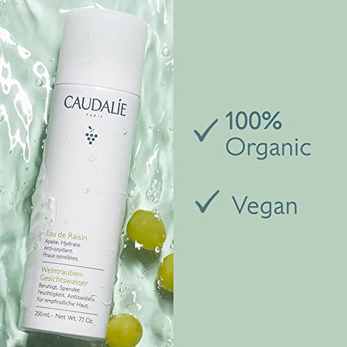 Caudalie Grape Water Face Mist, Soothing Organic Facial Spray for