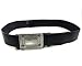 KSUC Supplies Black Leather Plain Scottish Highland Kilt Belt With Celtic Design Chrome Buckle. (Extra Large)
