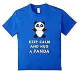 Keep Calm And Hug Cute Adorable Panda Baby Bear T Shirt