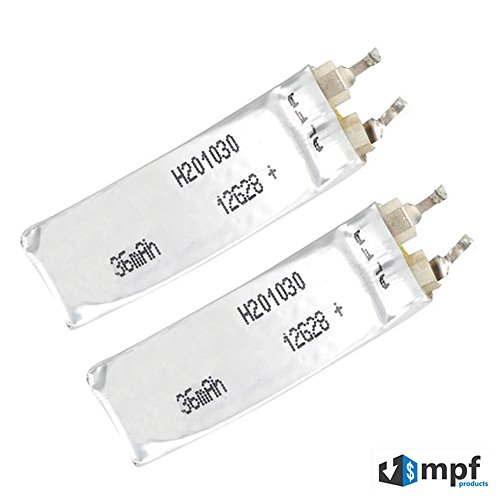 MPF ProductsÂ® 2 Pack - 3.8V 36mAh H201030 Battery for Nike+ FuelBand SE WM0110-003 Fitness Tracker