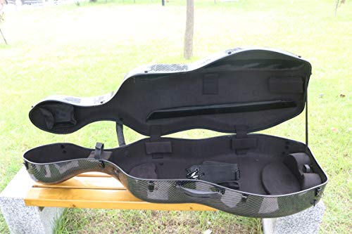 image for Yinfente 4/4 Cello case Mixed Carbon Fiber Full size Hard case Hard Sh