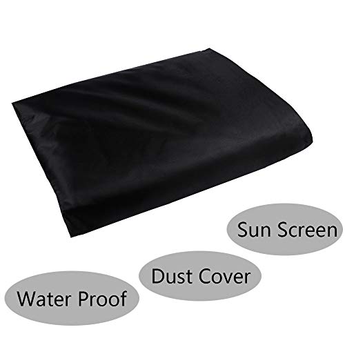 Lucky Monet 7'/8'/9' Pool Billiard Table Cover Waterproof Coated 210D Oxford Cloth Full Size Pool Table Coverage Protector