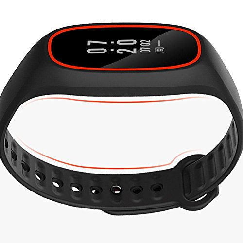 L@YC Monitor Blood Pressure Heart Rate Bluetooth Exercise Step Health Bracelet, Yellow