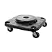 Rubbermaid Commercial Products BRUTE Square Dolly, 300-Pound Capacity, Black, Compatible with BRUTE Trash/Garbage Cans, Heavy Duty Plastic Dolly with Wheels