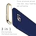 For Galaxy S6 Edge Plus Case,JOBSS Hybrid Luxury Shockproof Armor Back Ultra-thin Case Cover Removable case for Samsung Galaxy S6 Edge Plus Dark Blue